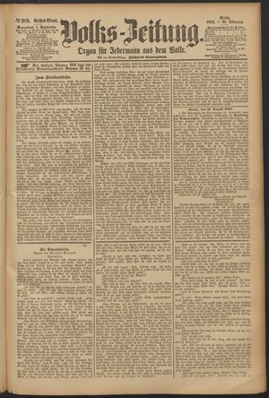 Volks-Zeitung vom 01.09.1883