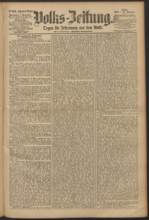Volks-Zeitung vom 01.09.1883