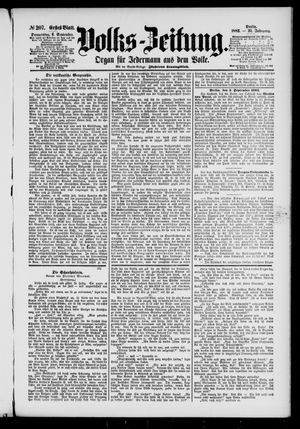 Volks-Zeitung vom 06.09.1883
