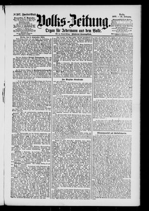 Volks-Zeitung vom 06.09.1883