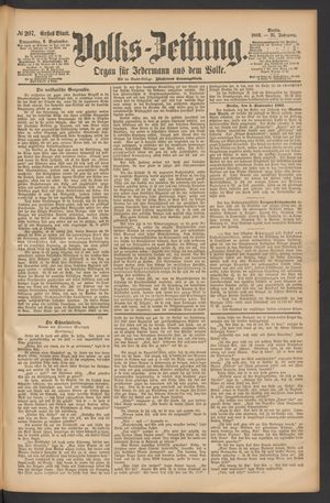 Volks-Zeitung vom 06.09.1883