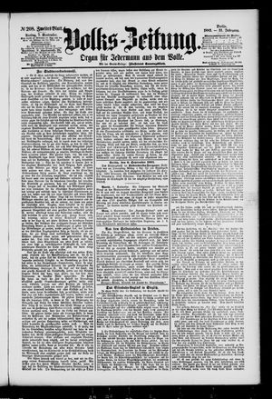 Volks-Zeitung vom 07.09.1883