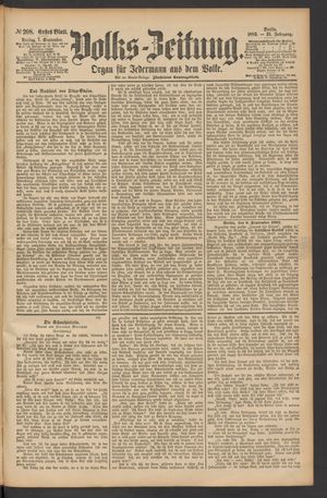 Volks-Zeitung vom 07.09.1883