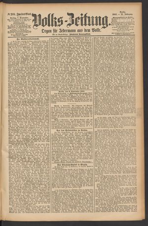 Volks-Zeitung vom 07.09.1883