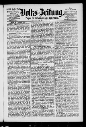 Volks-Zeitung vom 08.09.1883