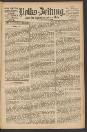 Volks-Zeitung vom 08.09.1883