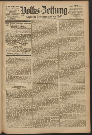 Volks-Zeitung vom 11.09.1883