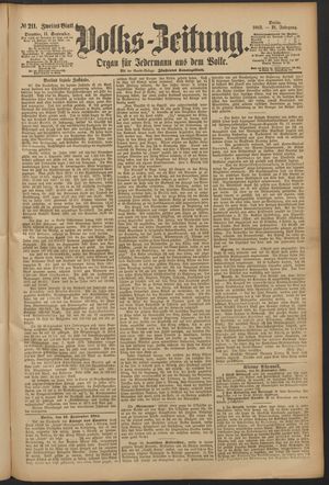 Volks-Zeitung vom 11.09.1883