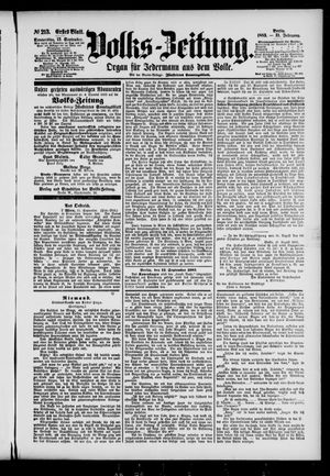 Volks-Zeitung vom 13.09.1883