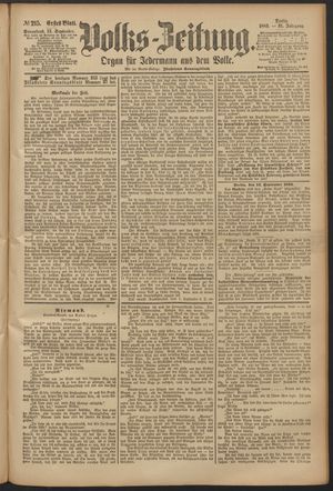 Volks-Zeitung vom 15.09.1883