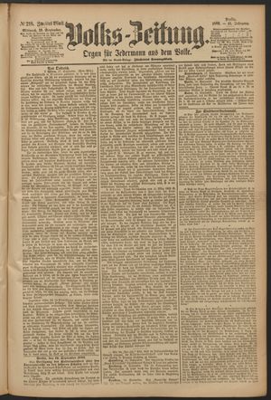 Volks-Zeitung vom 19.09.1883
