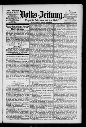 Volks-Zeitung vom 26.09.1883