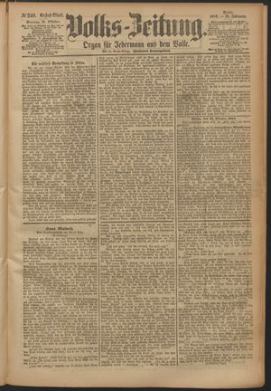 Volks-Zeitung vom 14.10.1883