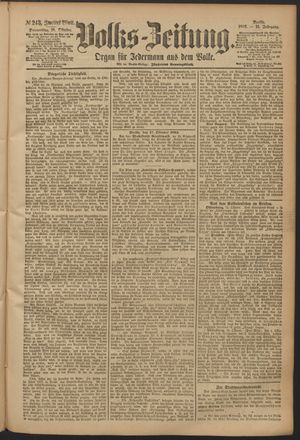 Volks-Zeitung vom 18.10.1883