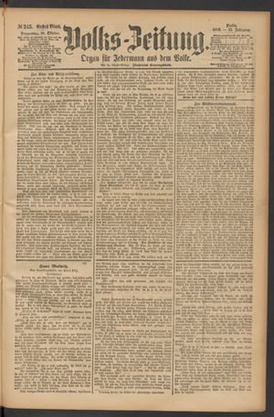 Volks-Zeitung vom 18.10.1883