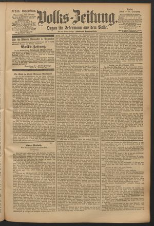 Volks-Zeitung vom 25.10.1883