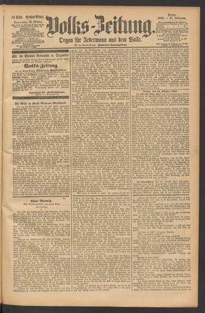 Volks-Zeitung vom 25.10.1883