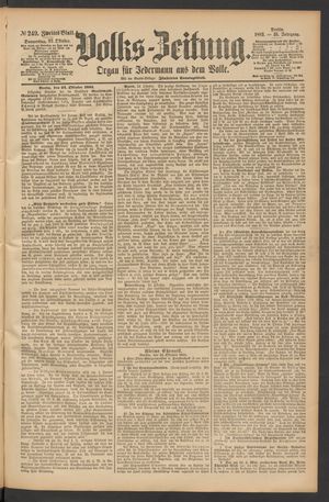 Volks-Zeitung vom 25.10.1883