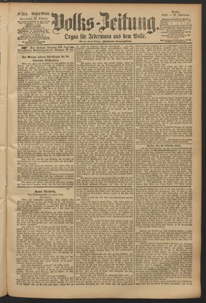 Volks-Zeitung on Oct 27, 1883