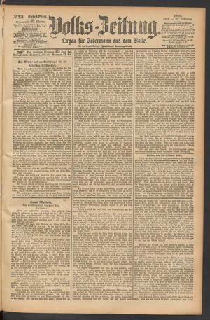 Volks-Zeitung on Oct 27, 1883