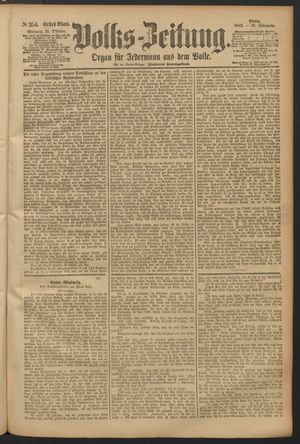 Volks-Zeitung vom 31.10.1883