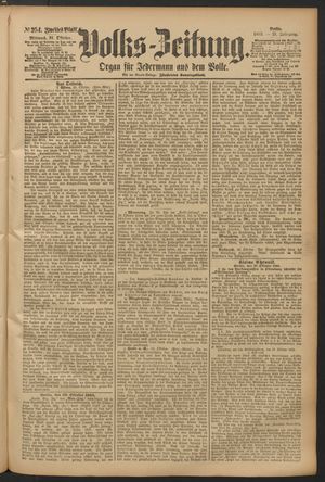 Volks-Zeitung vom 31.10.1883