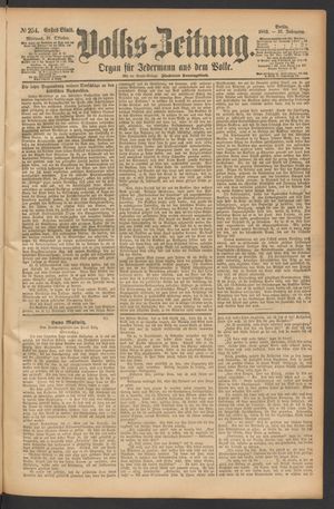 Volks-Zeitung vom 31.10.1883