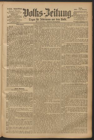 Volks-Zeitung on Nov 2, 1883