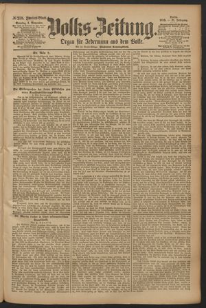 Volks-Zeitung on Nov 4, 1883