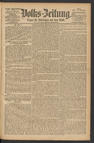 Volks-Zeitung on Nov 4, 1883