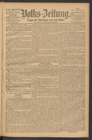 Volks-Zeitung on Nov 8, 1883