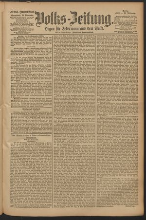 Volks-Zeitung on Nov 10, 1883