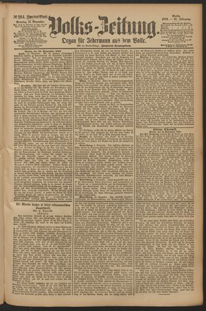 Volks-Zeitung vom 11.11.1883
