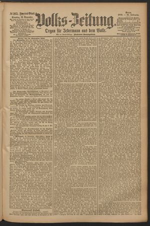 Volks-Zeitung vom 13.11.1883