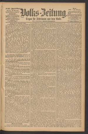 Volks-Zeitung vom 13.11.1883