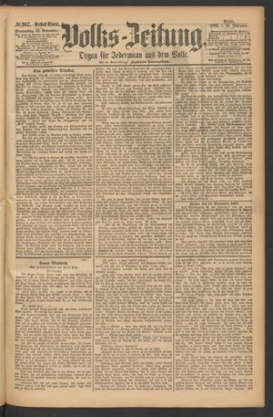Volks-Zeitung vom 15.11.1883