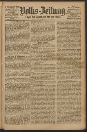 Volks-Zeitung vom 18.11.1883