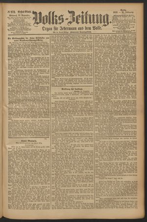 Volks-Zeitung vom 21.11.1883