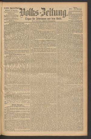 Volks-Zeitung vom 21.11.1883