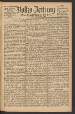 Volks-Zeitung vom 23.11.1883