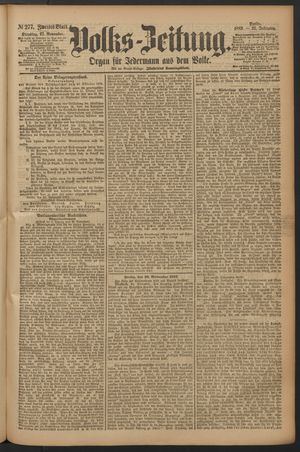 Volks-Zeitung vom 27.11.1883