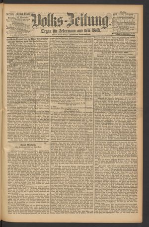 Volks-Zeitung vom 27.11.1883