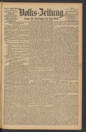 Volks-Zeitung vom 27.11.1883
