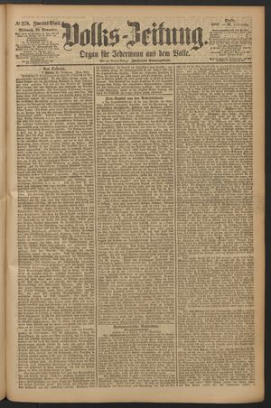 Volks-Zeitung vom 28.11.1883