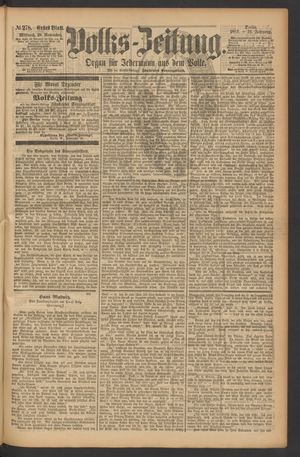 Volks-Zeitung vom 28.11.1883