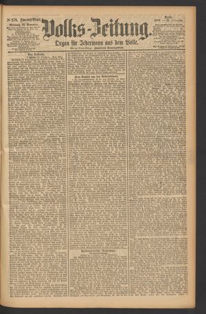 Volks-Zeitung vom 28.11.1883