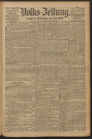 Volks-Zeitung vom 30.11.1883