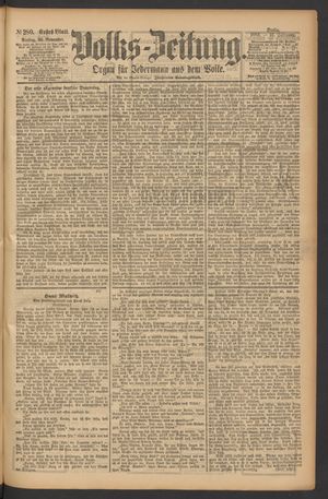 Volks-Zeitung vom 30.11.1883