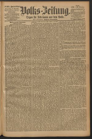 Volks-Zeitung vom 06.12.1883
