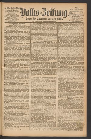 Volks-Zeitung vom 11.12.1883